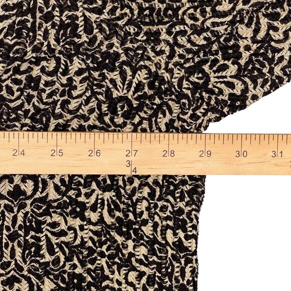 Maggie Barnes Catherines NWT Open-Front Cardigan Plus Size 3X Black Brown Casual - Picture 6 of 7